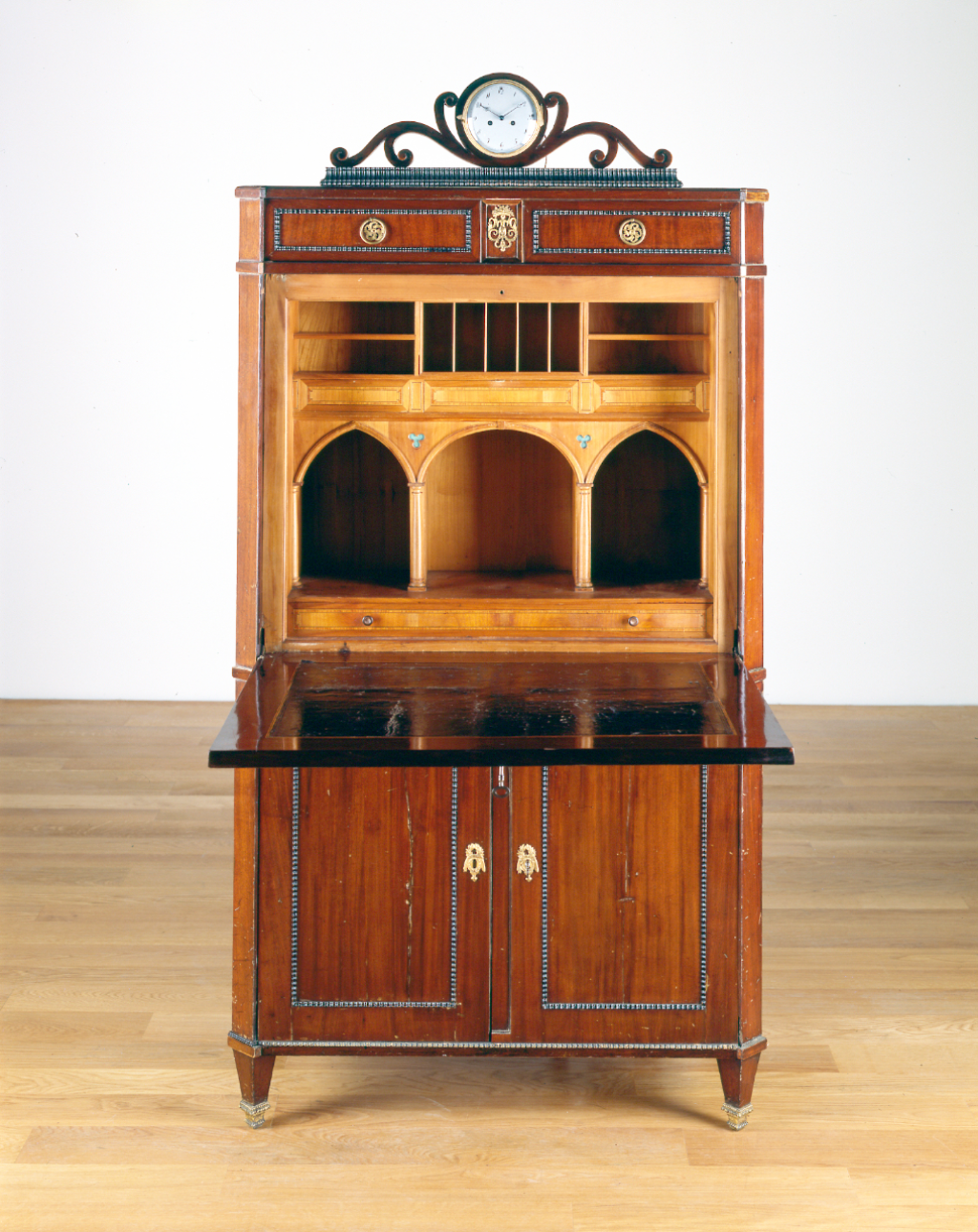 Bureau with musical mechanism and clock, Vienna ca. 1815, MMA-71761